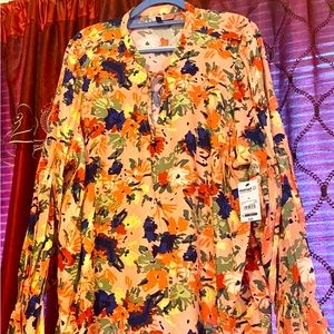 New with Tags Floral Light Pink Blouses. I have 3 Sizes 20,22,and 24